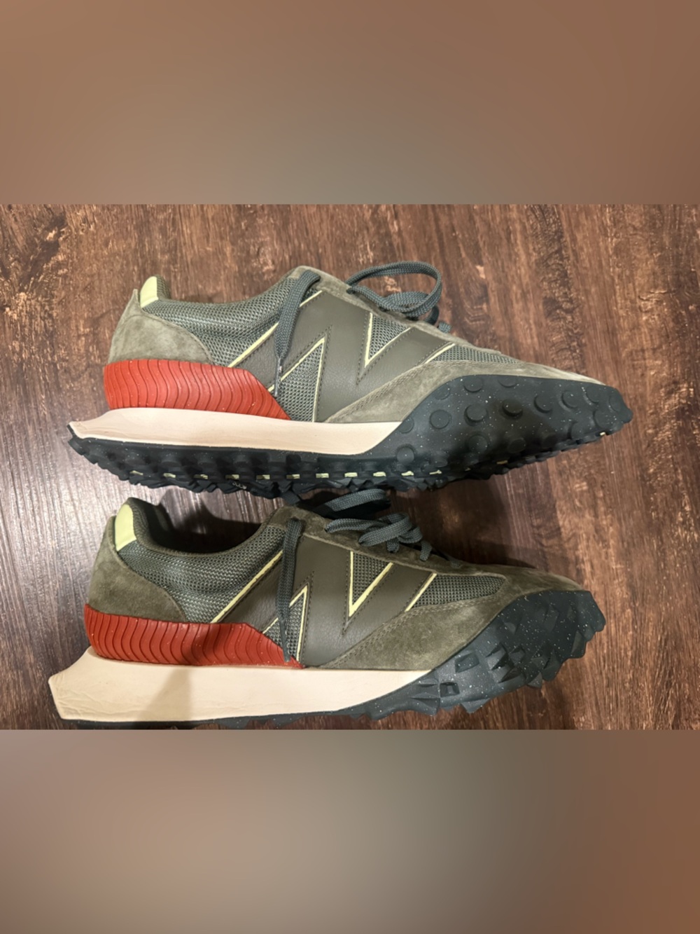 FIGS x New Balance Men's Olive moss Green Suede Sneakers, 11.5 men’s. Great cond - Picture 8 of 11